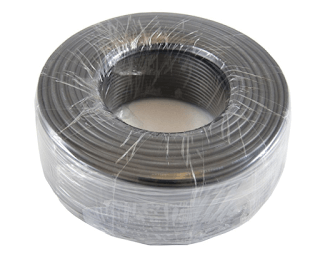 Hose coil stretch wrap package