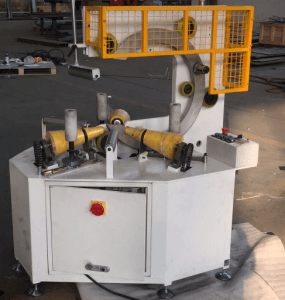 hose and pipe coil wrapping machine