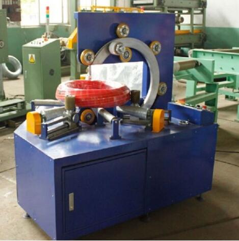 hydraulic pipe coil wrapping machine