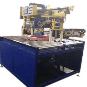 Full automatically copper coil steel coil wrapping packing machine