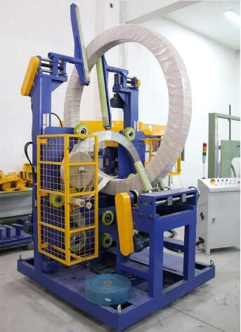 Semi-automatic bearing wrapping and packing machine