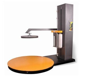 pre-stretch film pallet wrapper machine