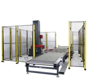 Fully automatic online pallet wrapper