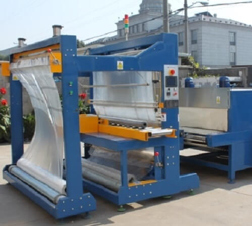 Carpet roll shrink wrapping machine Australia