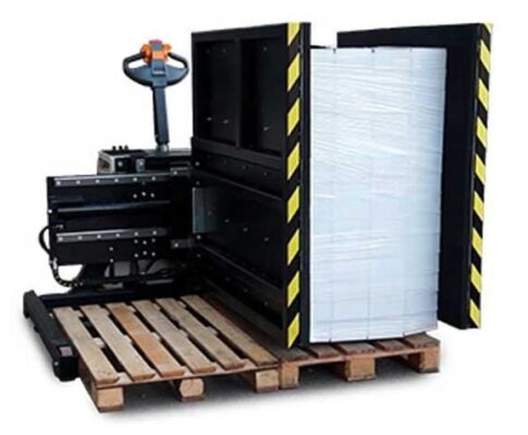 Pallet changer machine overshifting method