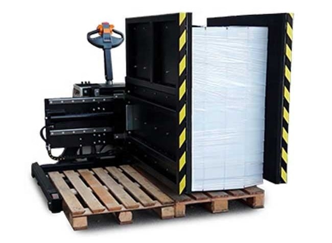 Pallet changer machine overshifting method