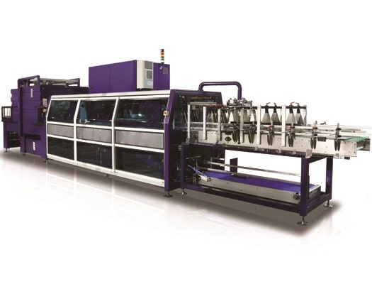 half-tray forming and shrink wrapping machine for bottles and cans